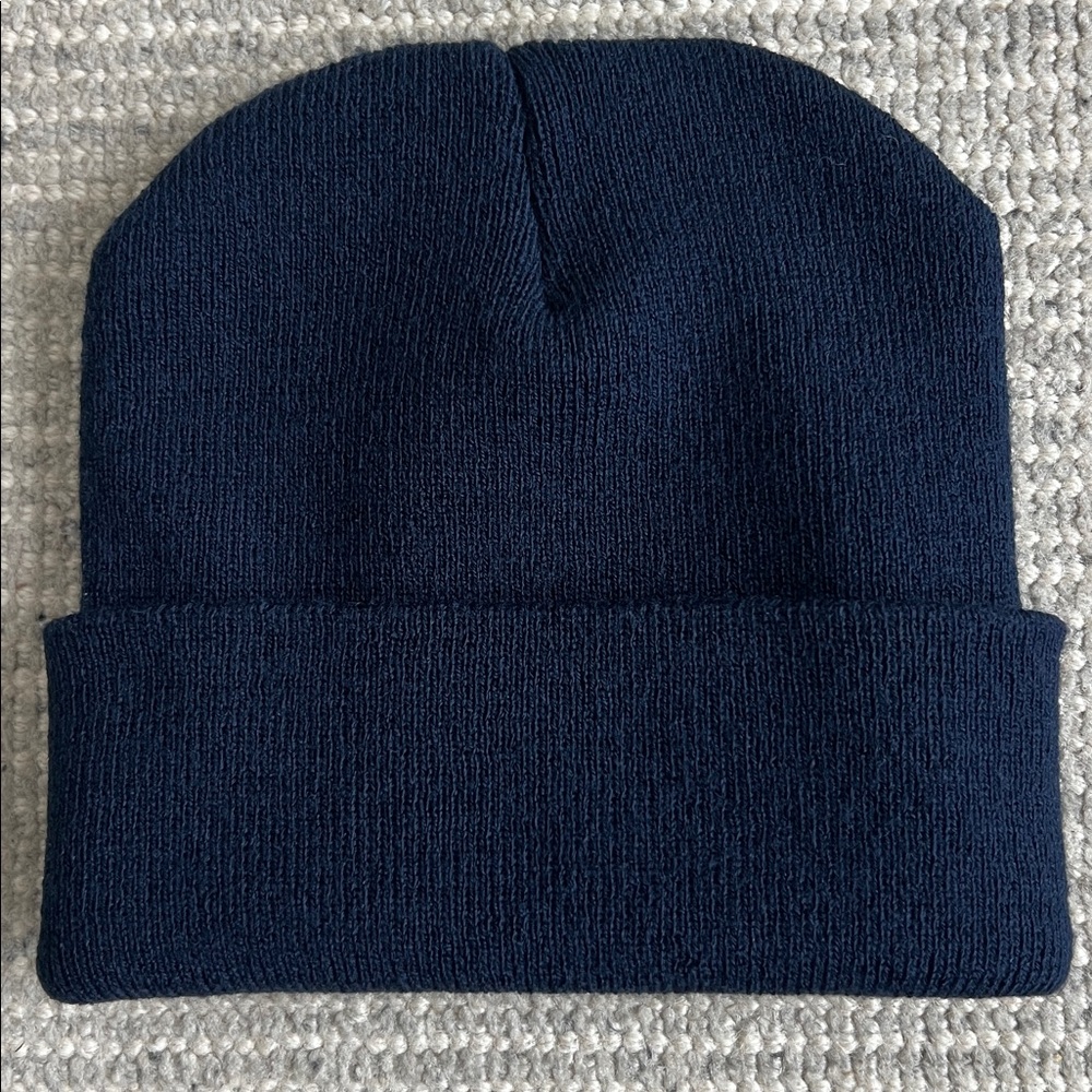 Navy cuffed beanie